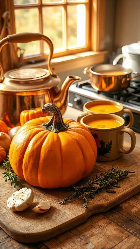 creamy autumn pumpkin soup