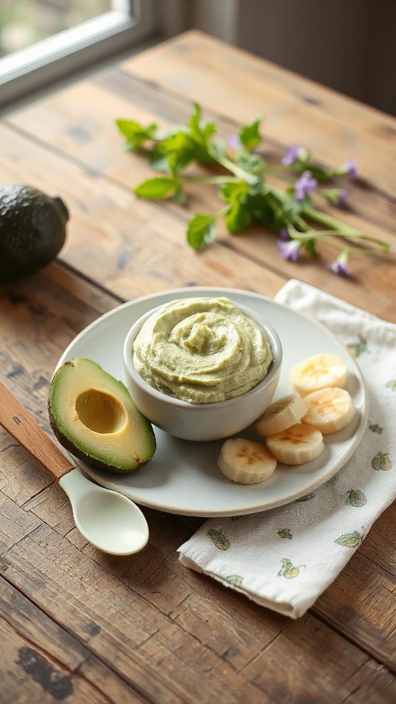 creamy avocado banana mash