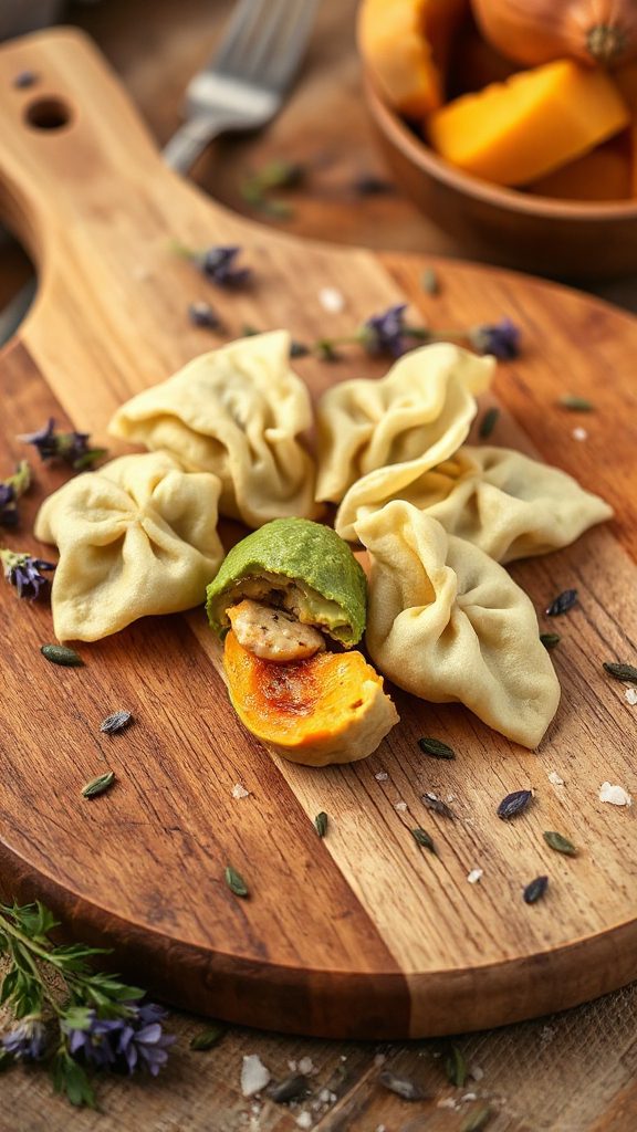 creamy avocado pumpkin filling
