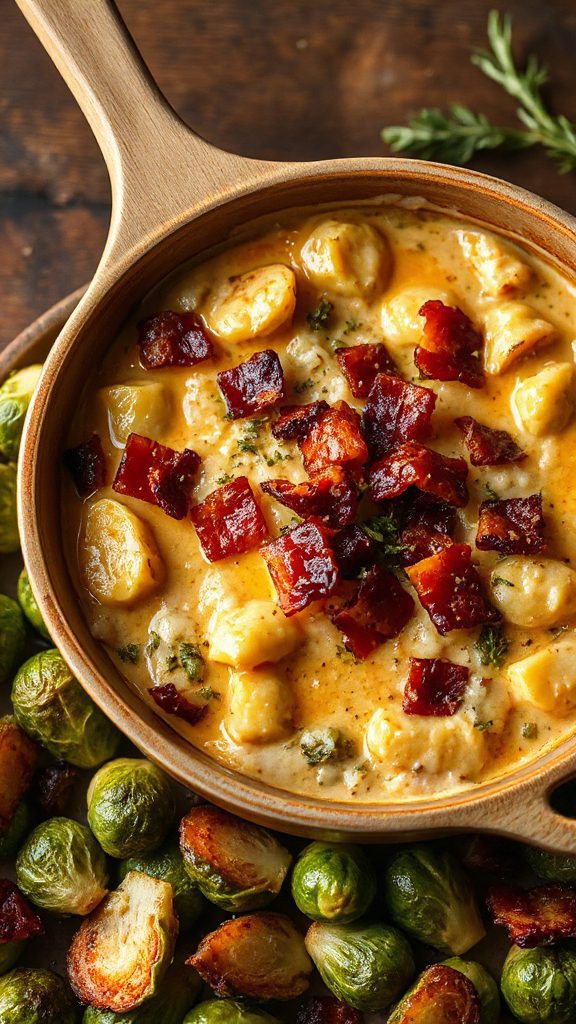 creamy brussels sprouts casserole