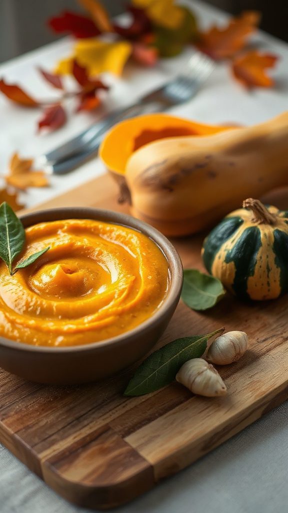 creamy butternut squash puree
