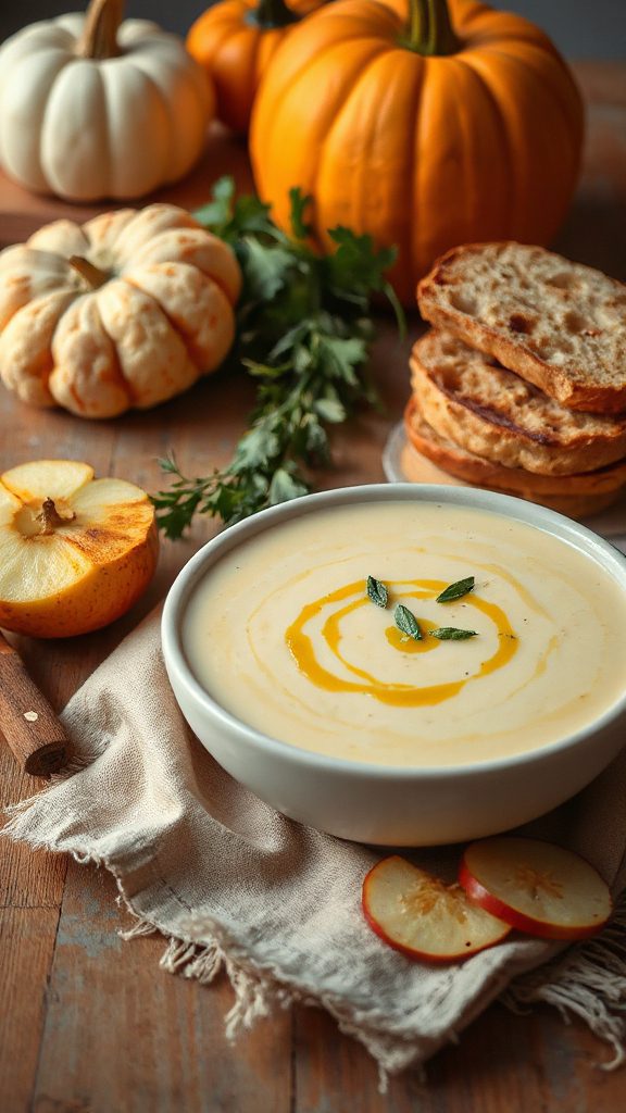 creamy cauliflower apple soup