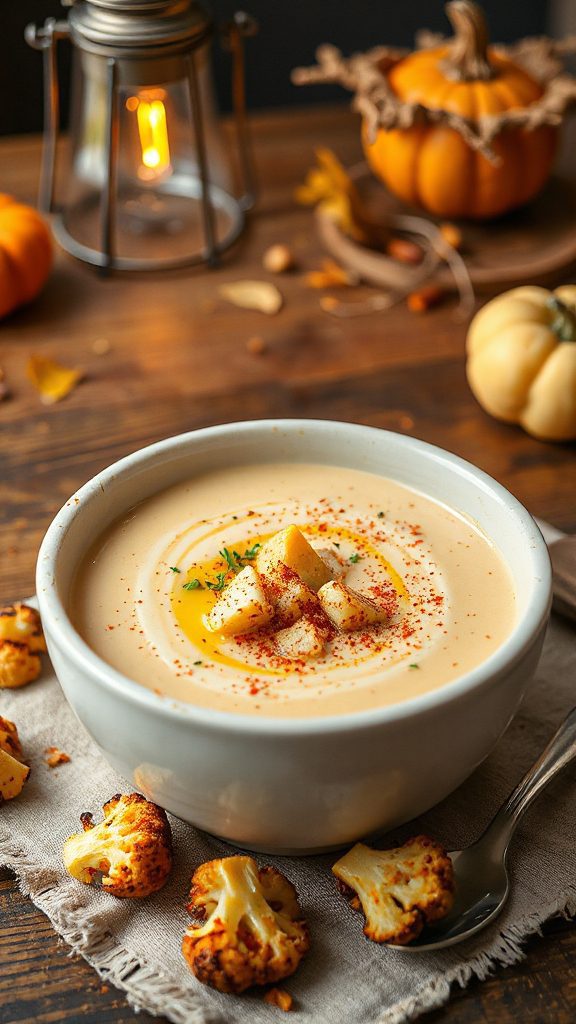 creamy cheese cauliflower soup