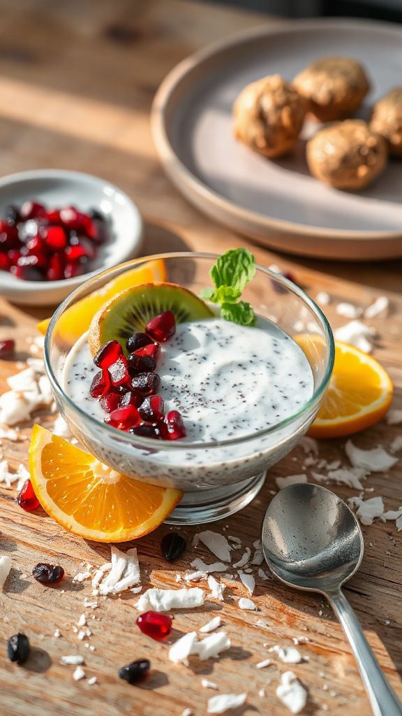creamy coconut chia pudding