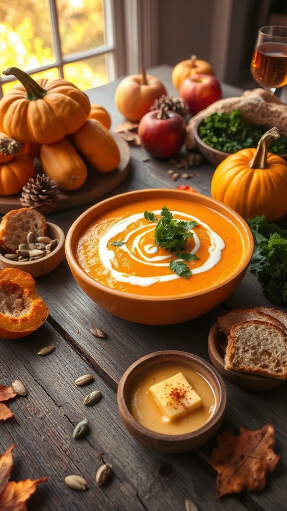 creamy coconut pumpkin soup