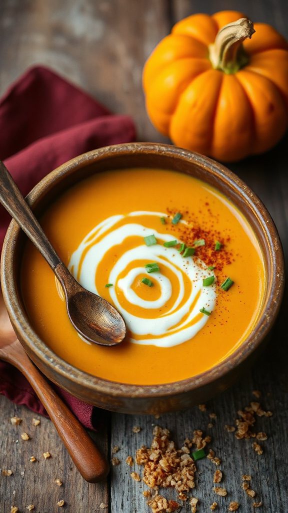 creamy coconut pumpkin soup