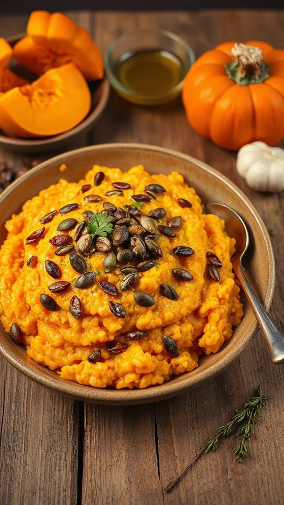 creamy dairy free pumpkin risotto