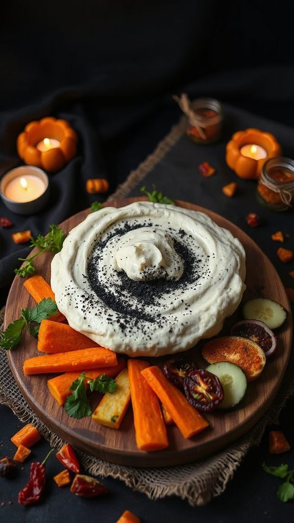 creamy halloween cauliflower dip