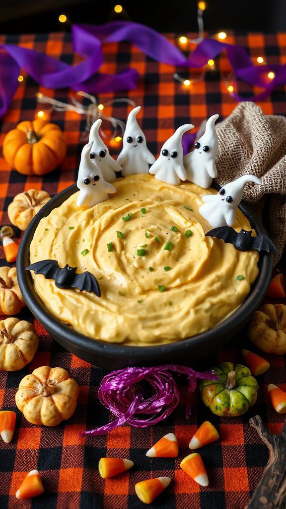creamy halloween potato dip