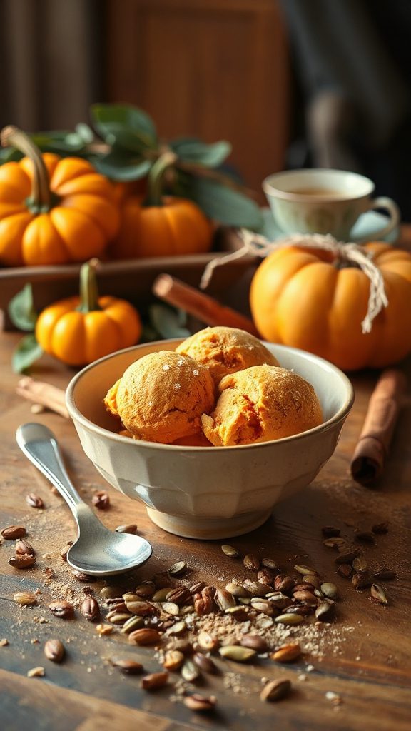 creamy low carb pumpkin ice cream