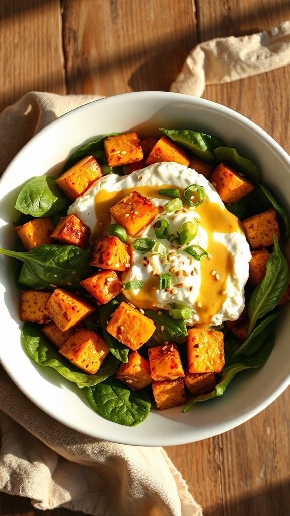 creamy miso pumpkin salad
