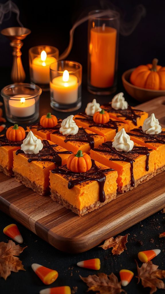 creamy orange cheesecake bars