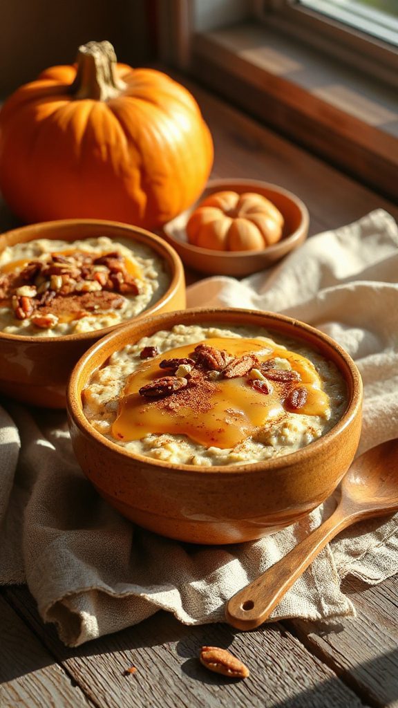creamy peanut butter pumpkin oatmeal