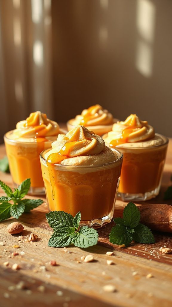 creamy pumpkin almond dessert
