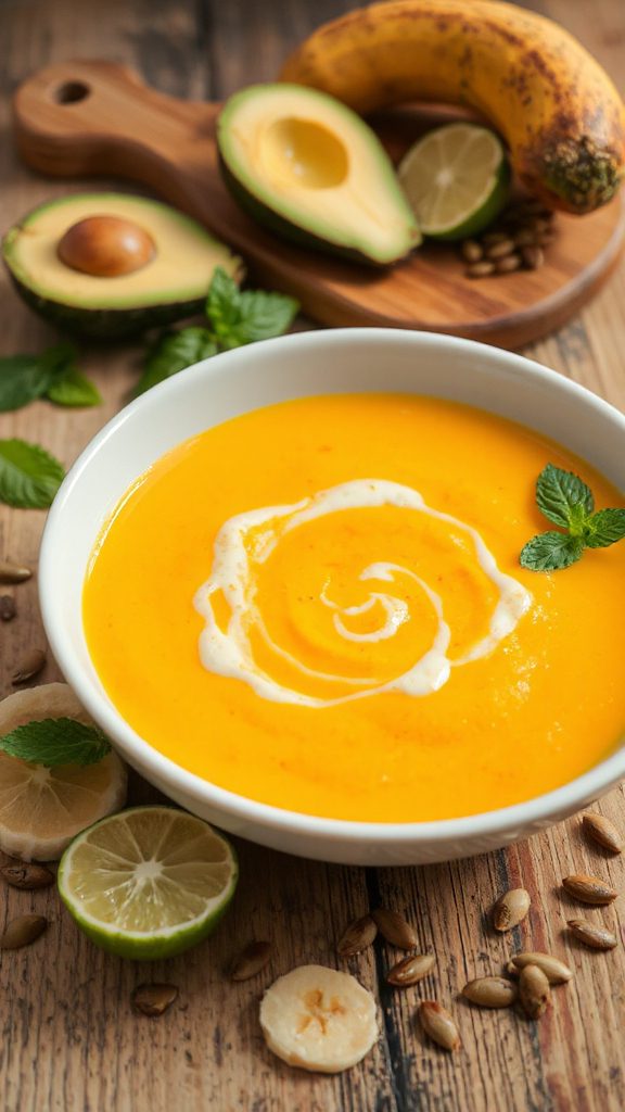 creamy pumpkin banana soup