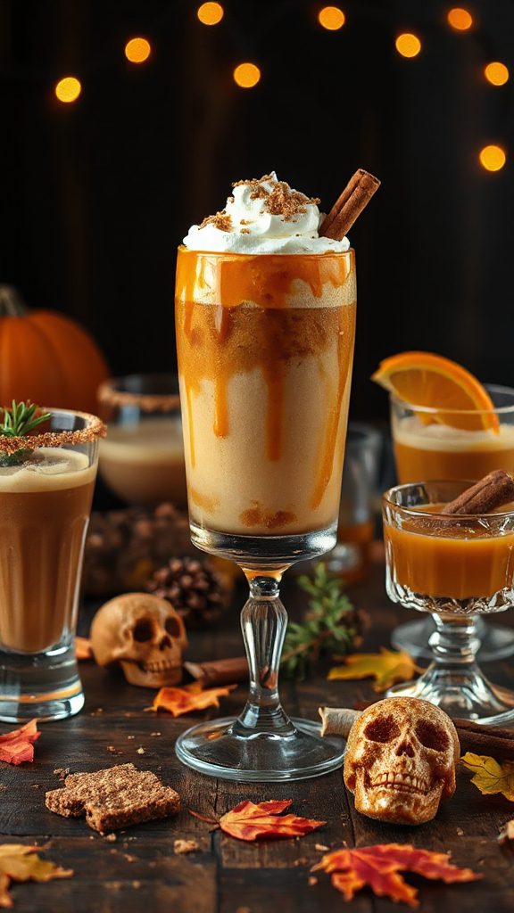 creamy pumpkin caramel cocktail