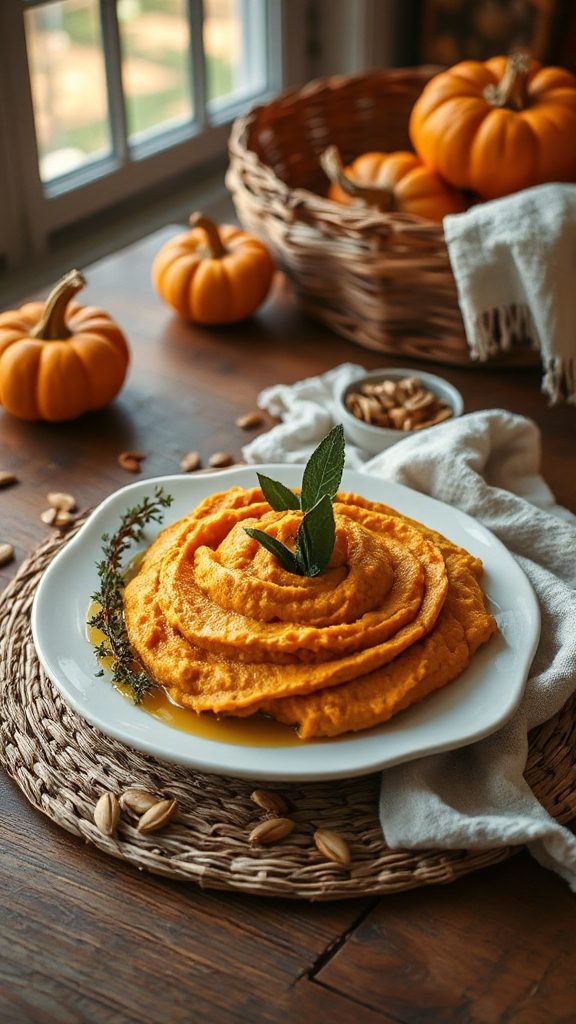 creamy pumpkin cauliflower mash