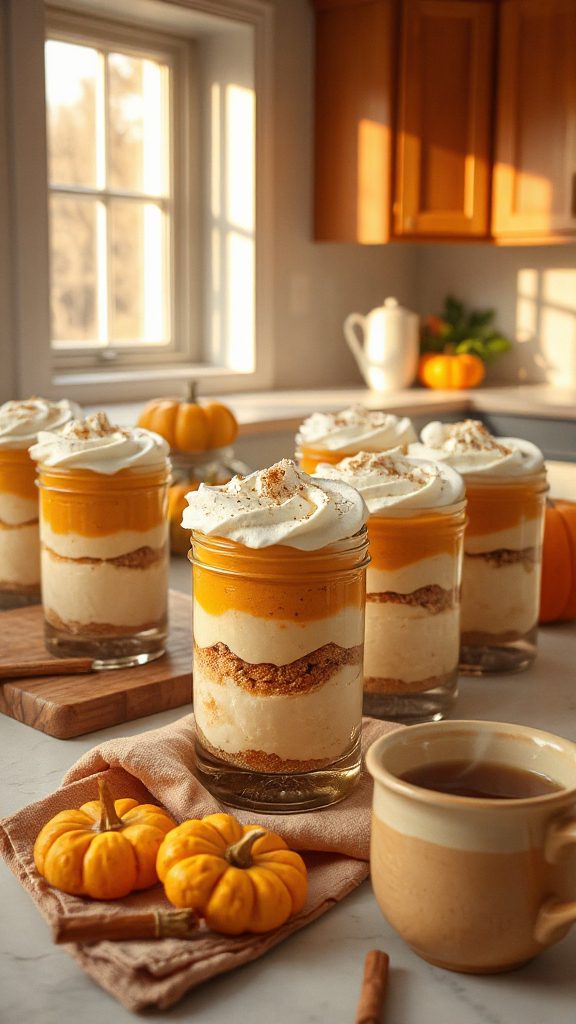 creamy pumpkin cheesecake cups