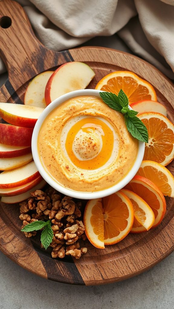 creamy pumpkin coconut dip