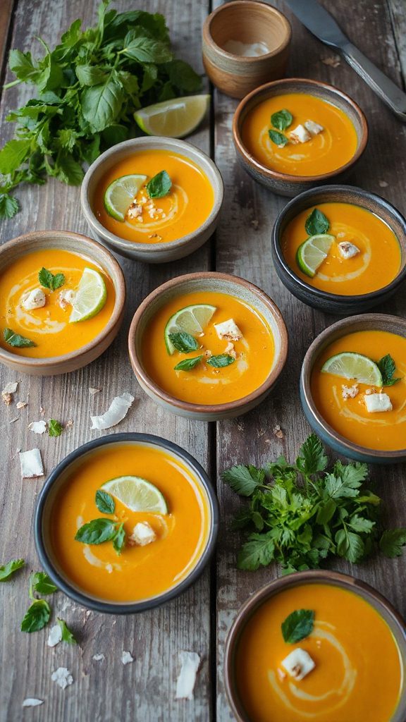 creamy pumpkin coconut soup