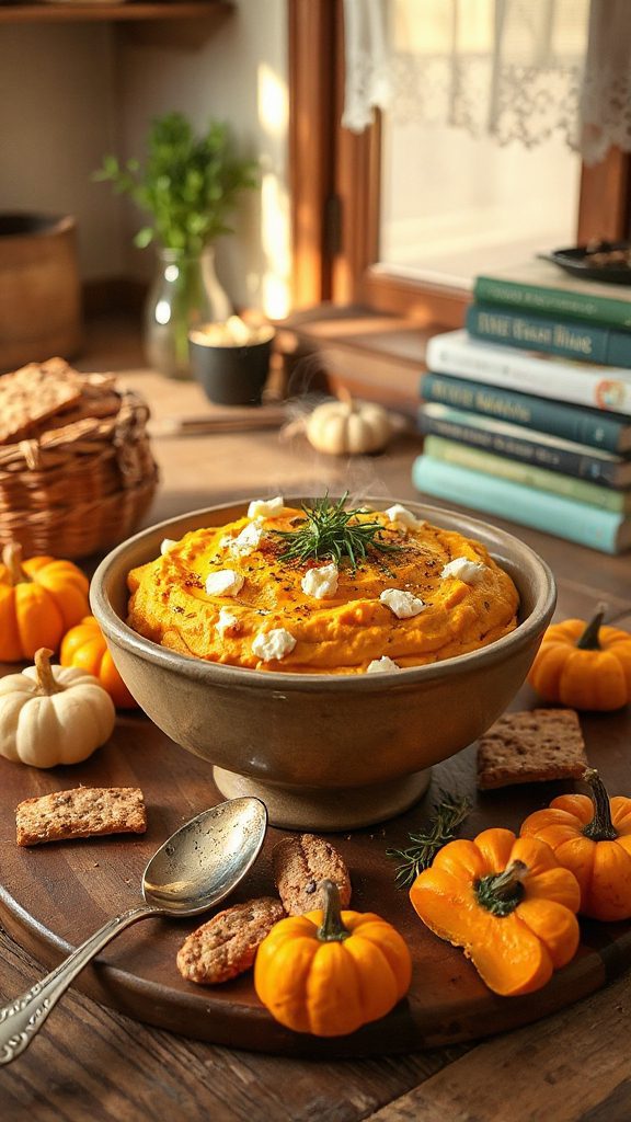 creamy pumpkin feta mash