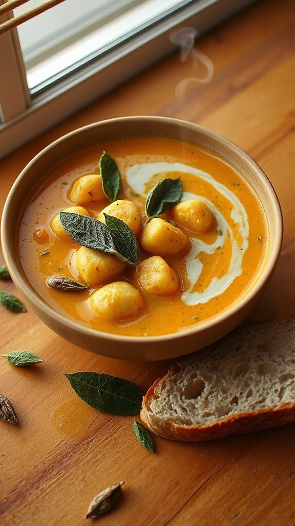 creamy pumpkin gnocchi soup
