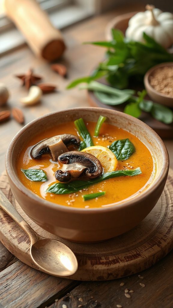 creamy pumpkin miso soup