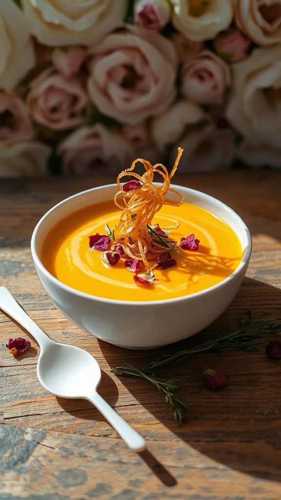 creamy pumpkin noodle soup