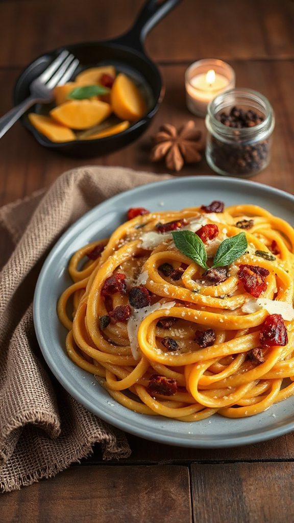 creamy pumpkin pasta delight