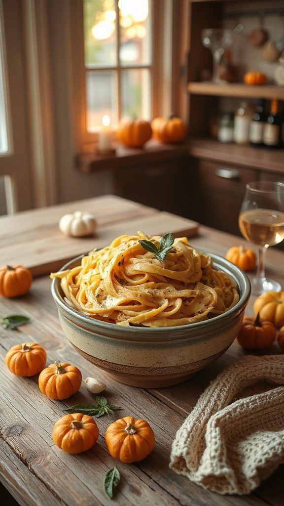 creamy pumpkin pasta delight