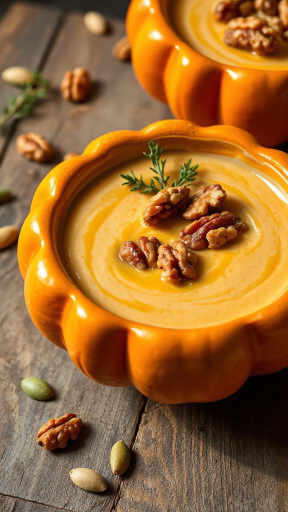 creamy pumpkin pear soup