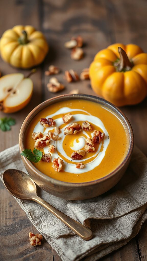 creamy pumpkin pear soup