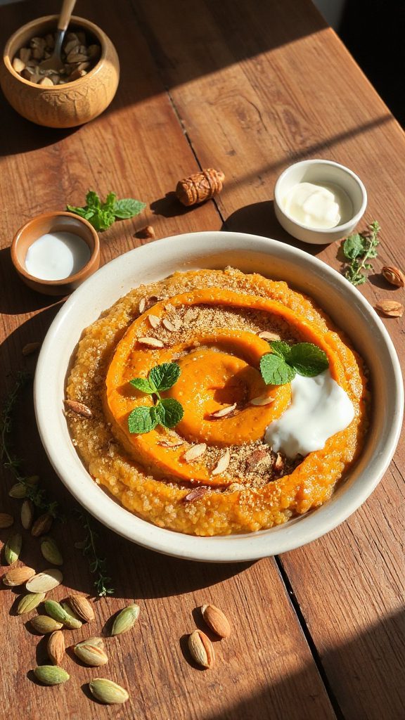 creamy pumpkin quinoa risotto