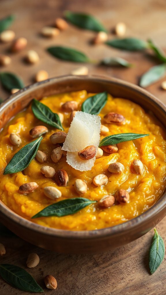 creamy pumpkin sage risotto