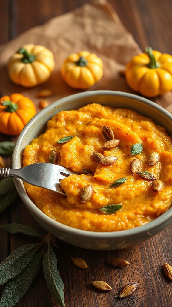 creamy pumpkin sage risotto