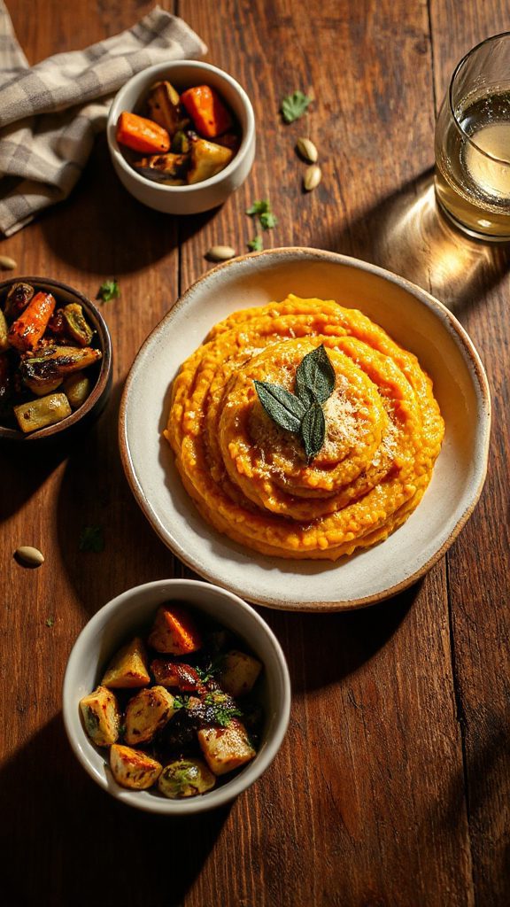 creamy pumpkin sage risotto