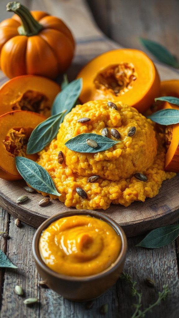 creamy pumpkin sage risotto