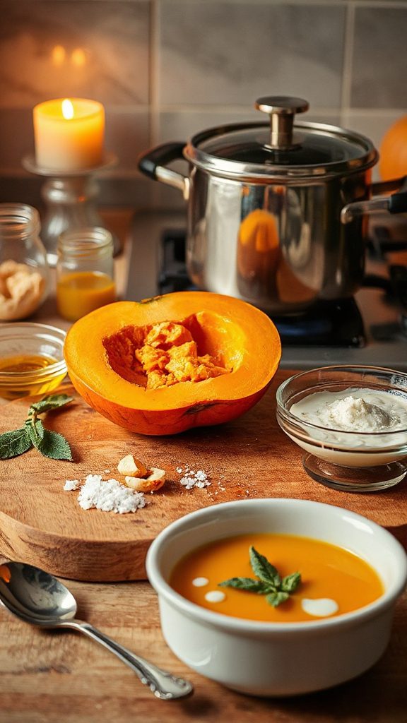 creamy pumpkin sage soup