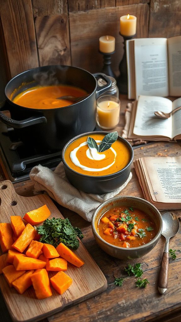 creamy pumpkin sage soup
