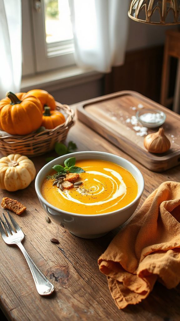creamy pumpkin soup recipe