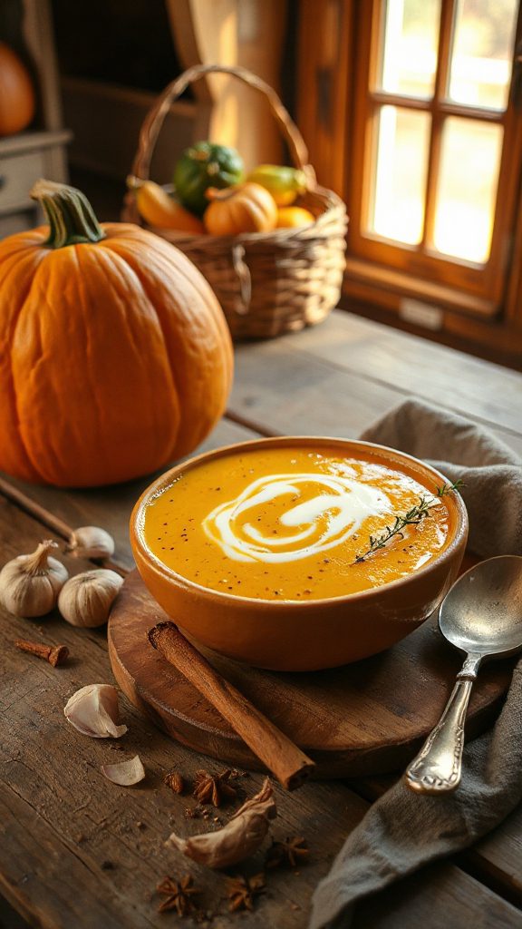 creamy pumpkin soup recipe