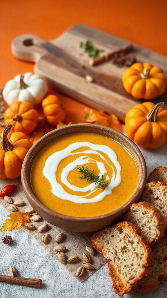 creamy pumpkin soup recipe