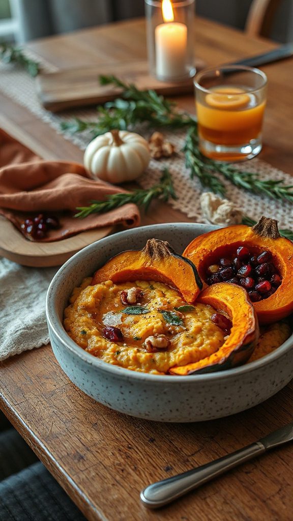 creamy pumpkin squash risotto