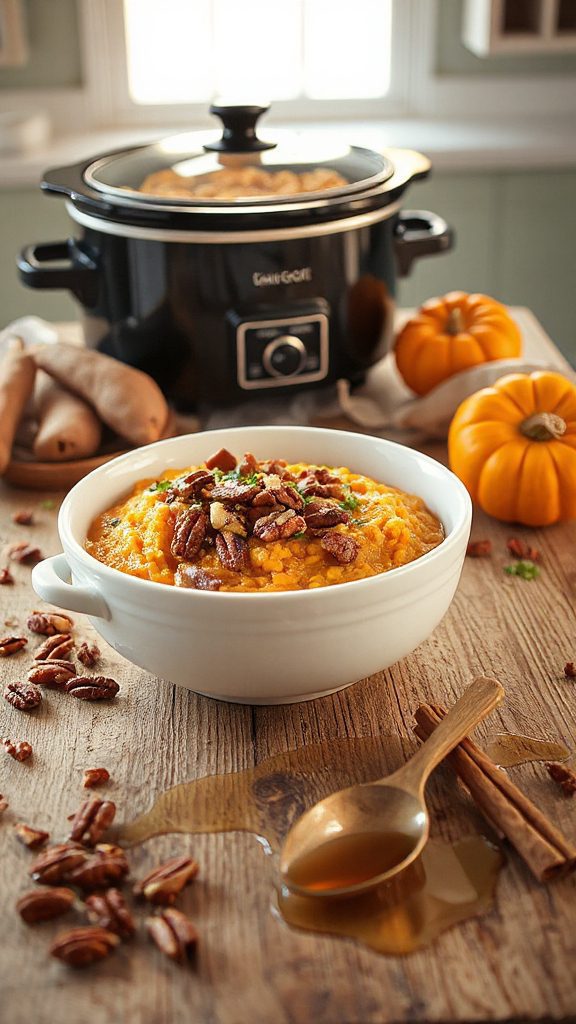 creamy pumpkin sweet potato risotto