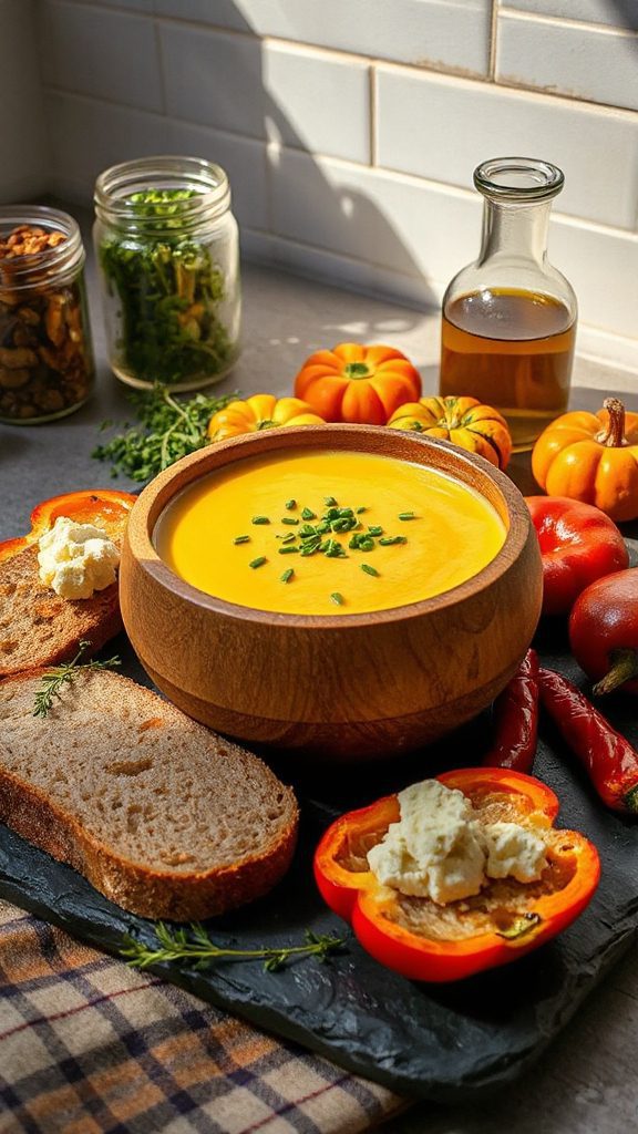 creamy roasted pepper soup