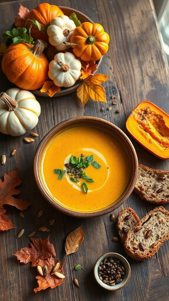 creamy savory pumpkin soup