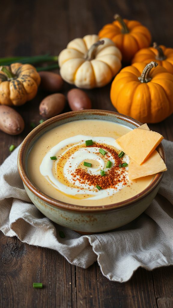 creamy spicy cheddar soup