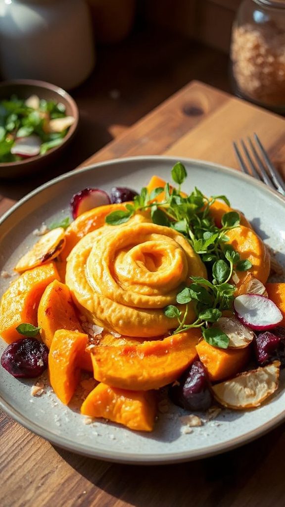 creamy sweet potato coconut puree
