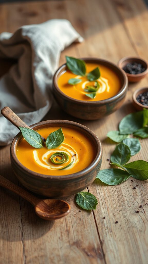 creamy thai pumpkin soup