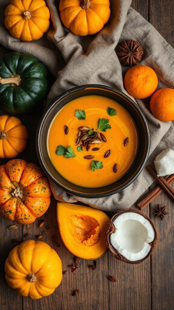 creamy thai pumpkin soup